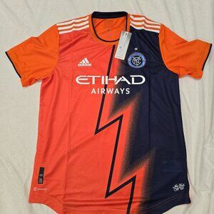 NYCFC Adidas Authentic 22/23 Away Jersey Men's Size Large- New W/ Tags!